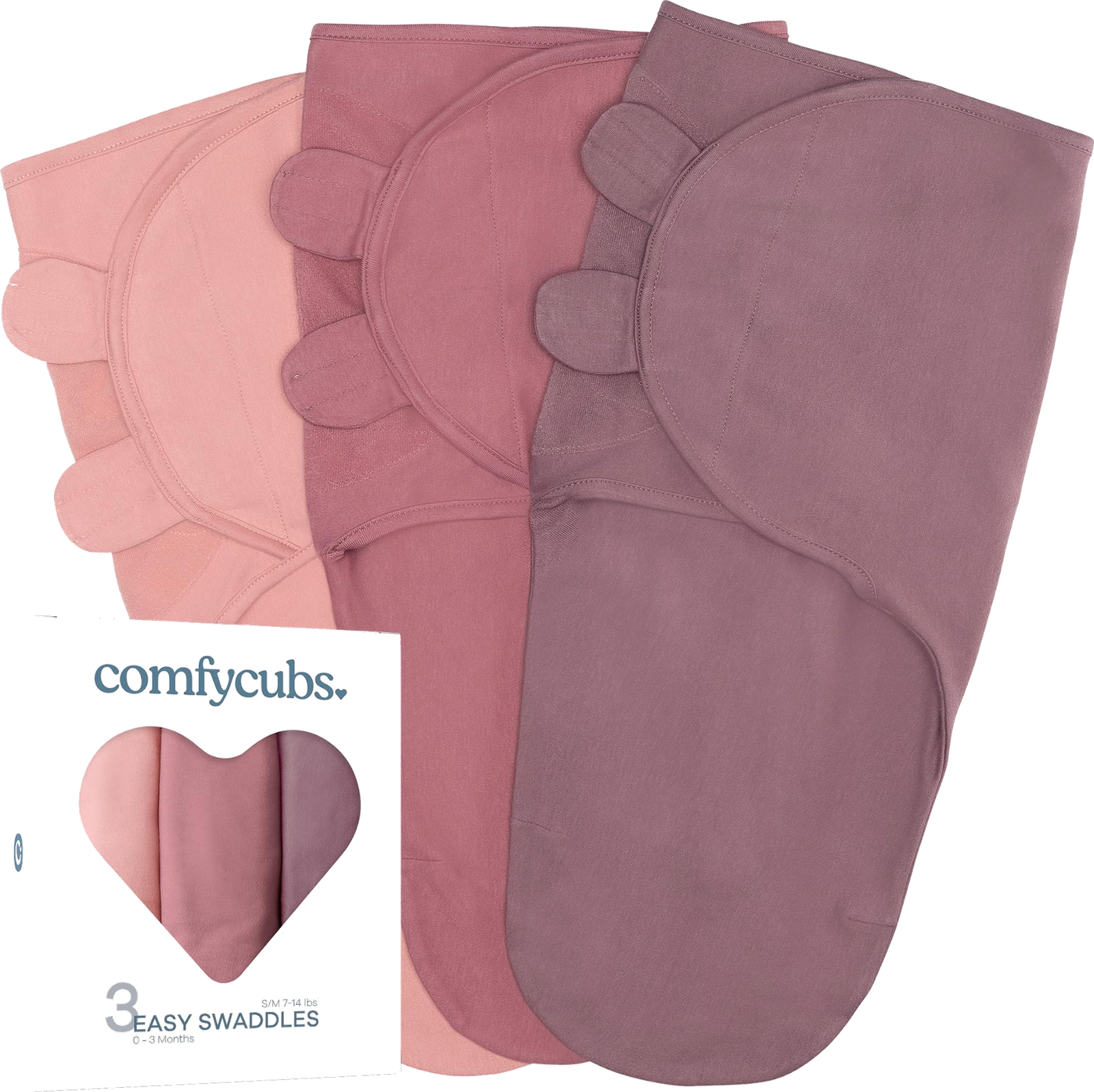 Comfy Cubs Easy Swaddle Blanket (3 Pack)