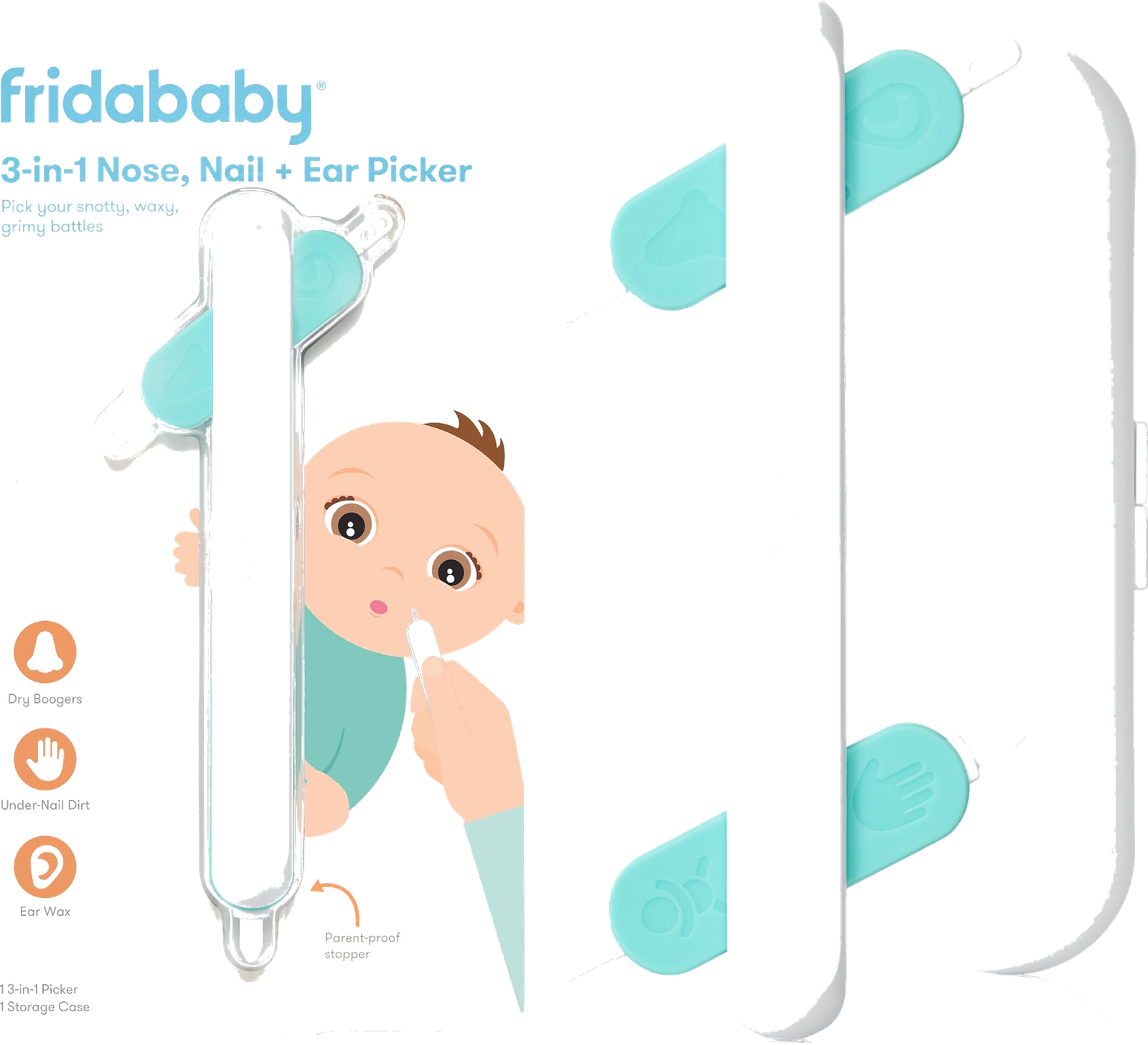 Frida Baby 3-in-1 Nose, Nail + Ear Picker