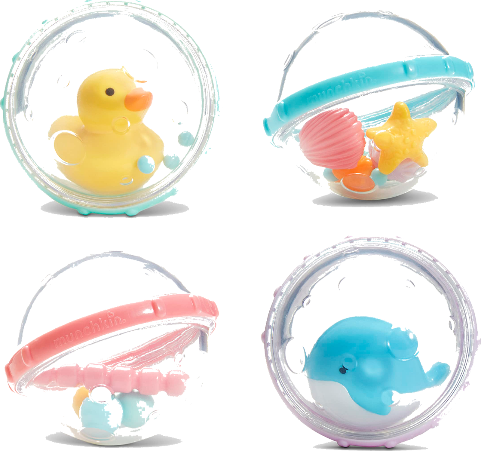 Munchkin Float & Play Bubbles Bath Toy (4 Count)