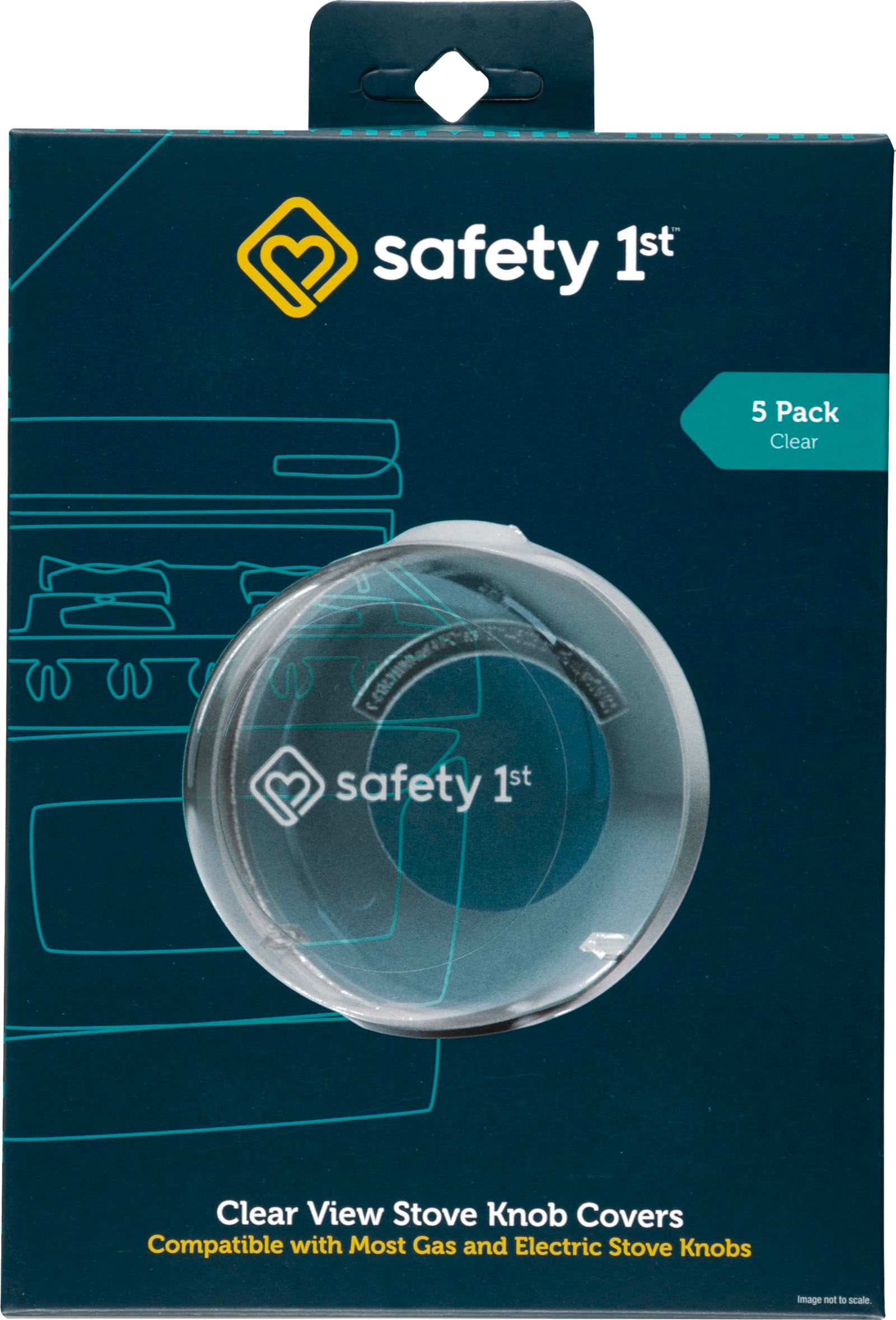 Safety 1st Child Proof Clear View Stove Knob Covers (Set of 5) — product photo