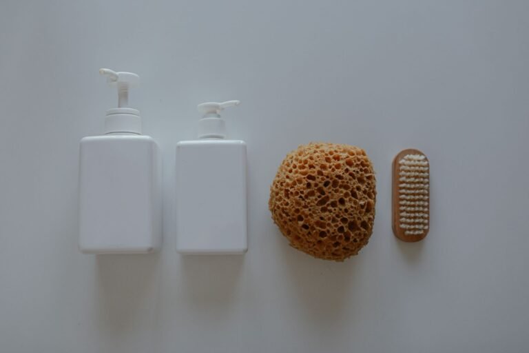 Baby skincare essentials — gentle wash, lotion and sunscreen bottles