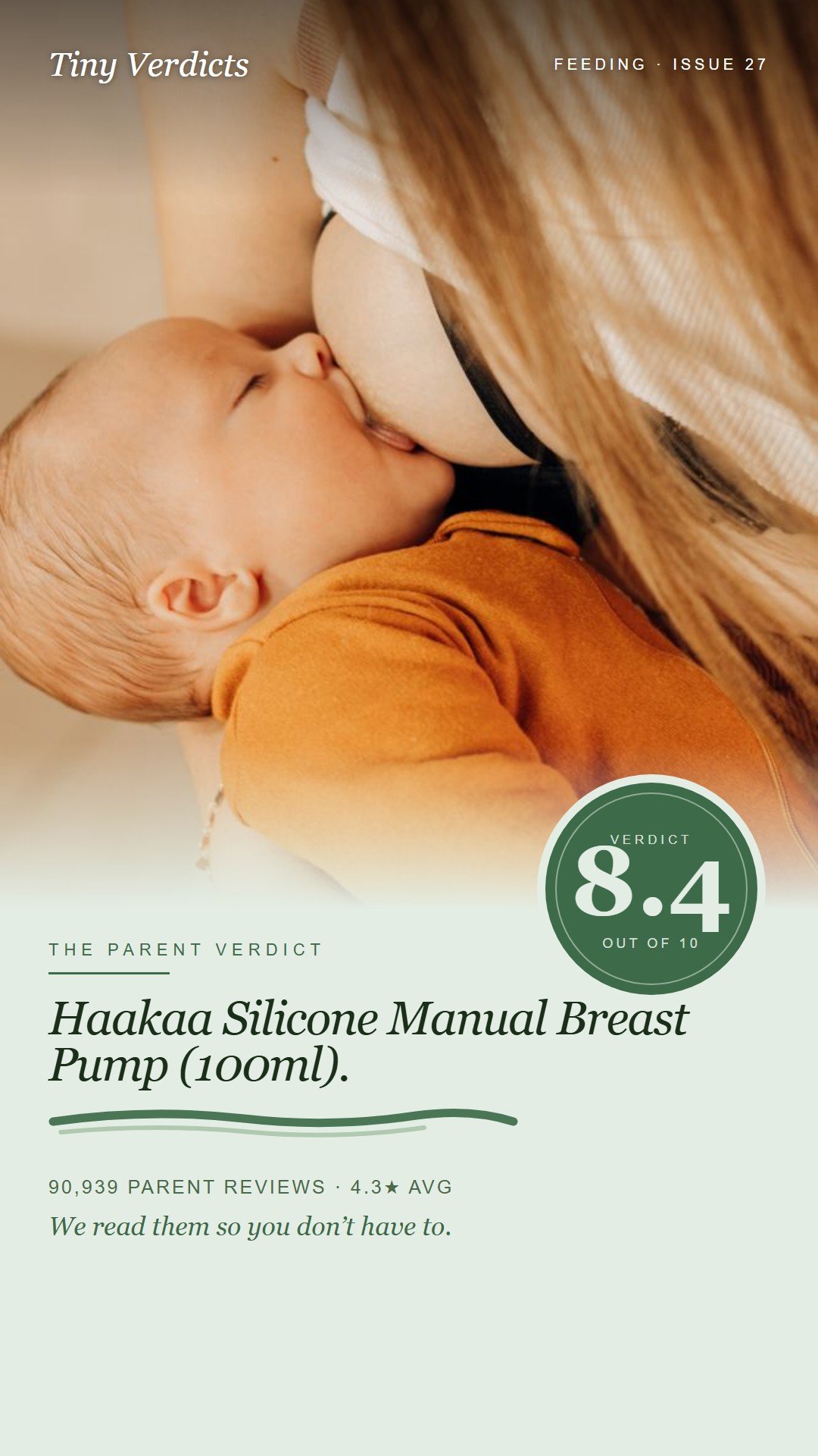 Haakaa Silicone Breast Pump — What 90,939 Parents Say